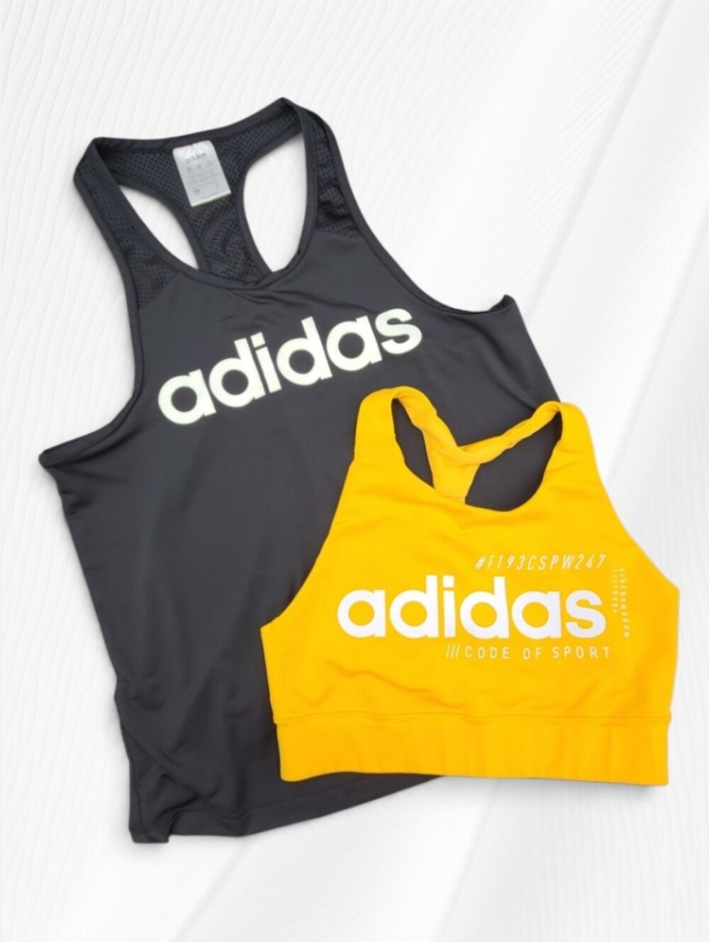 🖤 Adidas Tank & Sports Bra Workout Set S Athletic, Quick-drying